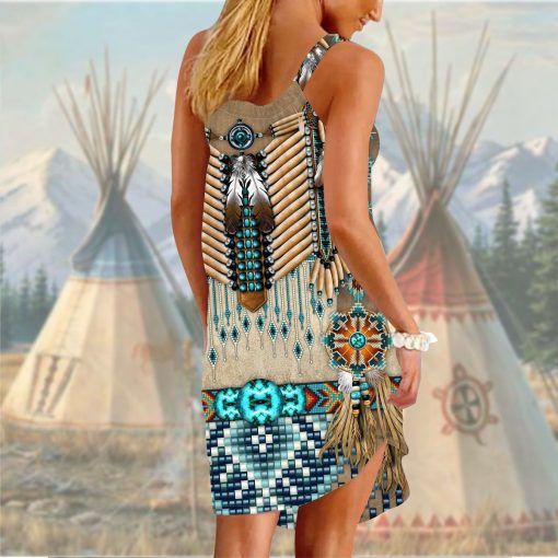Gearhuman 3D American Native Traditional Sleeveless Beach Dress ZK2306216 Beach Dress
