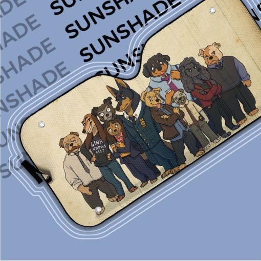 Gearhuman 3D B99 Dogs Auto Sunshade 6 Gearhuman 3D B99 Dogs Auto Sunshade ZK0406216 Auto Sunshade