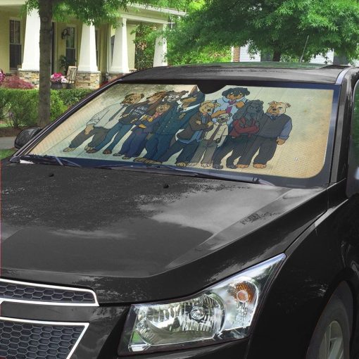 Gearhuman 3D B99 Dogs Auto Sunshade 8 Gearhuman 3D B99 Dogs Auto Sunshade ZK0406216 Auto Sunshade