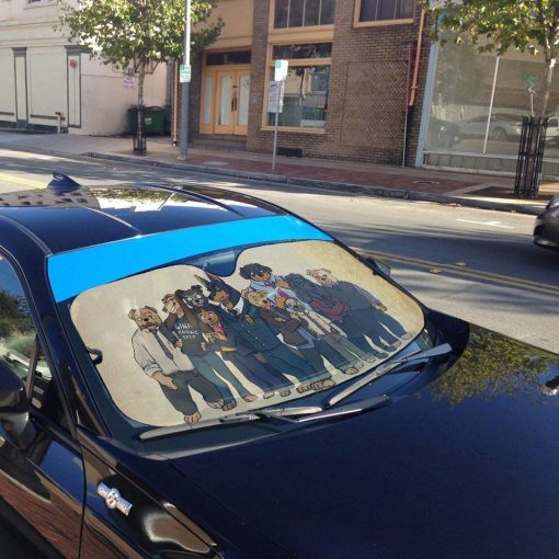 Gearhuman 3D B99 Dogs Auto Sunshade 7 Gearhuman 3D B99 Dogs Auto Sunshade ZK0406216 Auto Sunshade