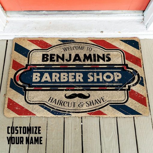 Gearhuman 3D Barber Shop Custom Name Doormat 3 Gearhuman 3D Barber Shop Custom Name Doormat ZK0906212 Doormat