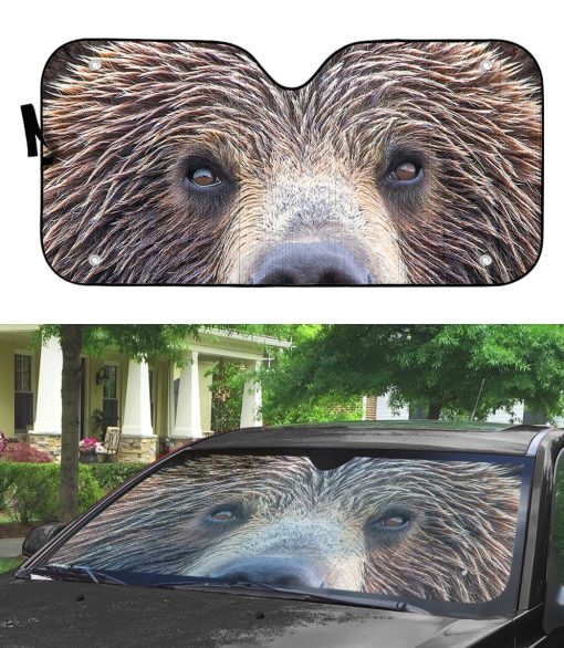 Gearhuman 3D Bear Eyes Sunshade 3 Gearhuman 3D Bear Eyes Sunshade ZK0207219 Auto Sunshade