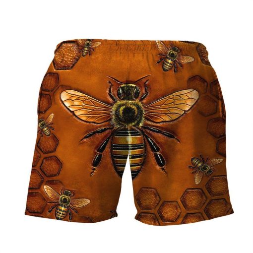 Gearhuman 3D Bee Beach Short ZZ0706211 Men Shorts