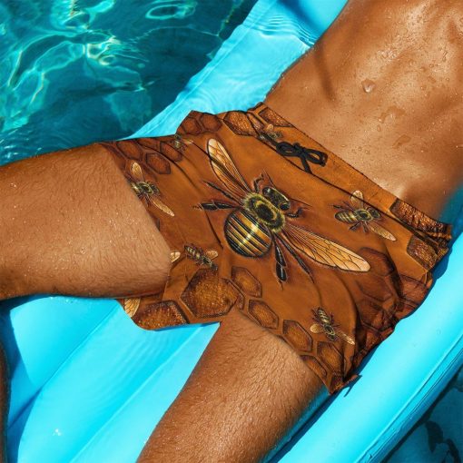 Gearhuman 3D Bee Beach Short ZZ0706211 Men Shorts