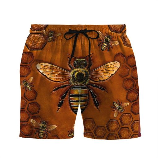Gearhuman 3D Bee Beach Short ZZ0706211 Men Shorts S