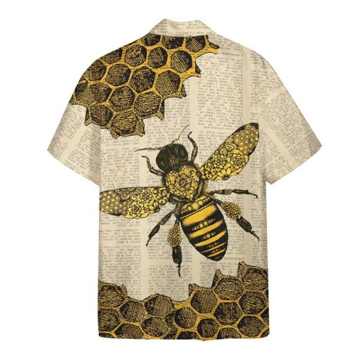Gearhuman 3D Bee Hawaii Shirt ZK0406212 Hawai Shirt