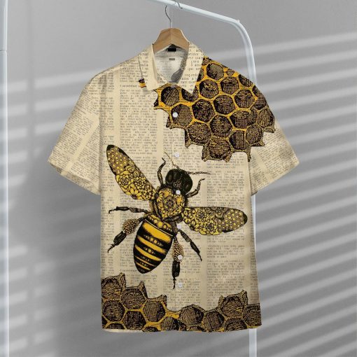 Gearhuman 3D Bee Hawaii Shirt ZK0406212 Hawai Shirt