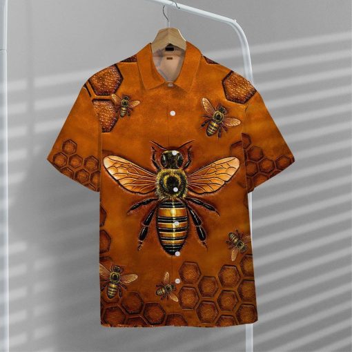 Gearhuman 3D Bee Hawaii Shirt ZZ0306211 Hawai Shirt