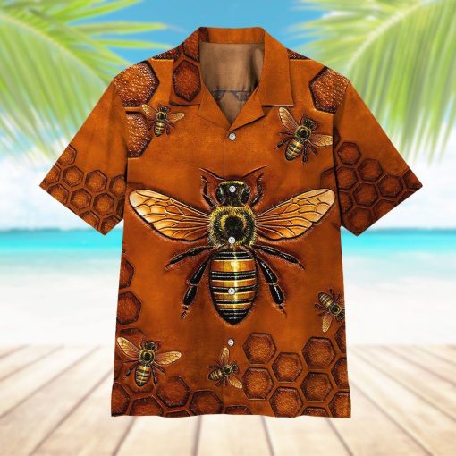 Gearhuman 3D Bee Hawaii Shirt ZZ0306211 Hawai Shirt
