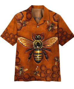 Gearhuman 3D Bee Hawaii Shirt ZZ0306211 Hawai Shirt Short Sleeve Shirt S 