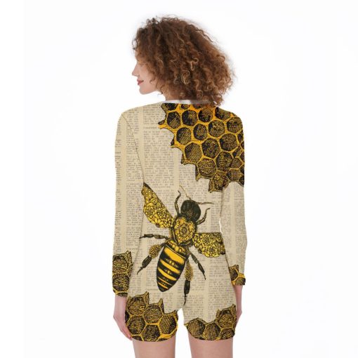 Gearhuman 3D Bee One Women Piece Pajamas ZK0207218 One piece women pajamas