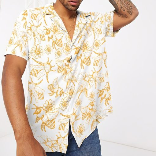 Gearhuman 3D Bees Hawaii Shirt ZK03062112 Hawai Shirt