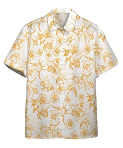 Gearhuman 3D Bees Hawaii Shirt ZK03062112 Hawai Shirt Short Sleeve Shirt S