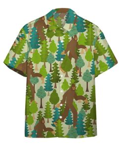 Gearhuman 3D Bigfoot Hawaii shirt ZC1706211 Short Sleeve Shirt Short Sleeve Shirt S