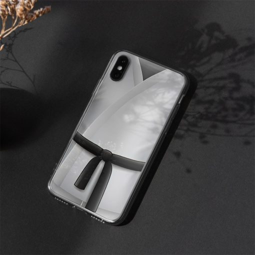 Gearhuman 3D Black Karate Belt Phone Case ZK1706211 Glass Phone Case