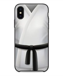 Gearhuman 3D Black Karate Belt Phone Case ZK1706211 Glass Phone Case Iphone X 