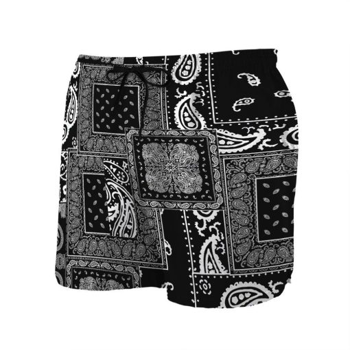 Gearhuman 3D Black Multiple Paisley Bandanas Shorts 3 Gearhuman 3D Black Multiple Paisley Bandanas Shorts ZK3105214 Men Shorts