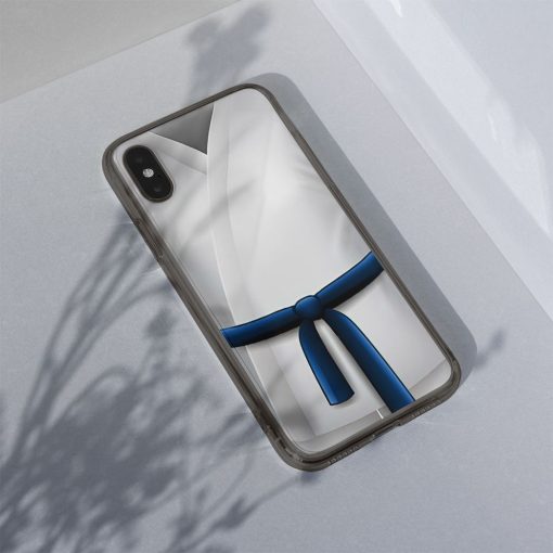 Gearhuman 3D Blue Karate Belt Phone Case ZK1706215 Glass Phone Case