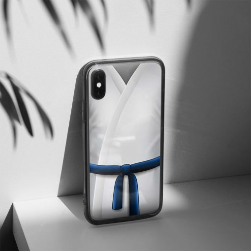Gearhuman 3D Blue Karate Belt Phone Case ZK1706215 Glass Phone Case
