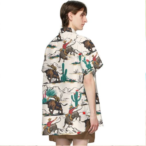 Gearhuman 3D Bull Riding Hawaii Shirt 4 Gearhuman 3D Bull Riding Hawaii Shirt ZK2506219 Short Sleeve Shirt