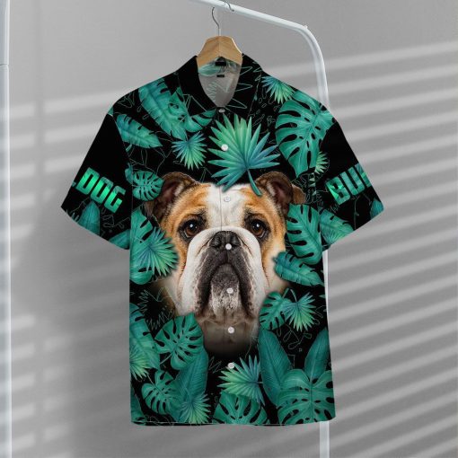 Gearhuman 3D Bulldog Hawaii Shirt 5 Gearhuman 3D Bulldog Hawaii Shirt ZZ2206215 Short Sleeve Shirt