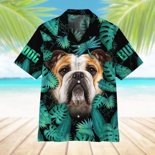Gearhuman 3D Bulldog Hawaii Shirt 6 Gearhuman 3D Bulldog Hawaii Shirt ZZ2206215 Short Sleeve Shirt