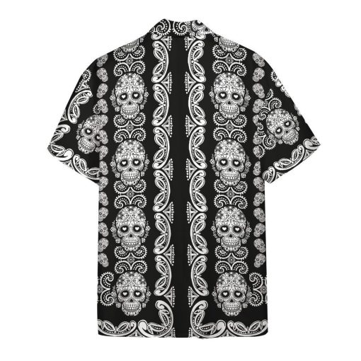 Gearhuman 3D Calavera Hawaii Shirt ZK1506211 Short Sleeve Shirt