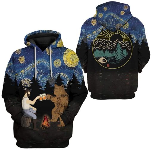 Gearhuman 3D Camping Father's Day Custom Hoodies Apparel 3 Gearhuman 3D Camping Father's Day Custom Hoodies Apparel GA25022 3D Custom Fleece Hoodies