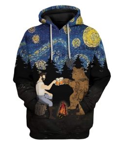 Gearhuman 3D Camping Father's Day Custom Hoodies Apparel GA25022 3D Custom Fleece Hoodies Hoodie S 