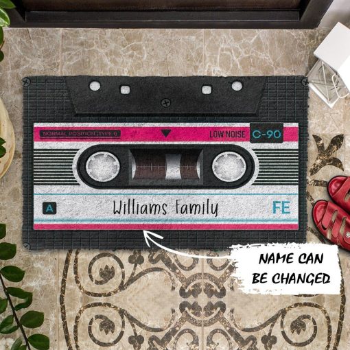 Gearhuman 3D Cassette Tape Custom Name Doormat 4 Gearhuman 3D Cassette Tape Custom Name Doormat ZK1106213 Doormat