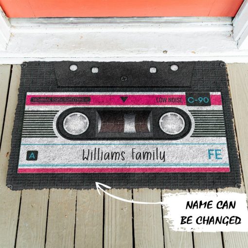 Gearhuman 3D Cassette Tape Custom Name Doormat 5 Gearhuman 3D Cassette Tape Custom Name Doormat ZK1106213 Doormat