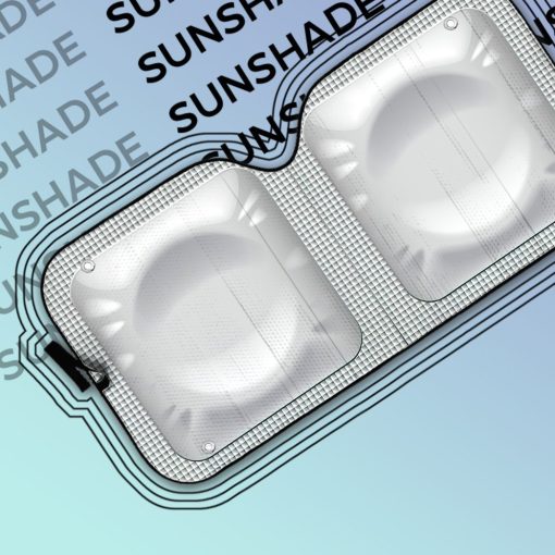 Gearhuman 3D Condom Sunshade 4 Gearhuman 3D Condom Sunshade ZK2805216 Auto Sunshade