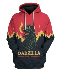 Gearhuman 3D Dadzilla Custom Hoodie Apparel GZ02051 3D Custom Fleece Hoodies Hoodie S