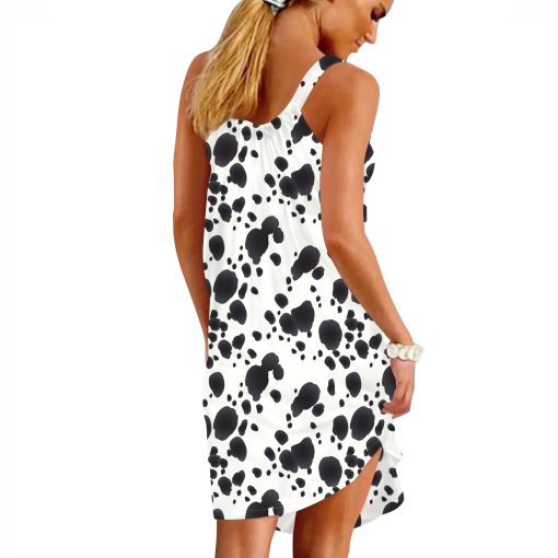 Gearhuman 3D Dalmatian Sleeveless Beach Dress ZK10062111 Beach Dress