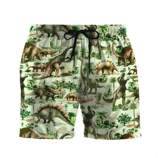 Gearhuman 3D Dinosaur Beach Shorts ZZ0507211 Men Shorts Beach Shorts S