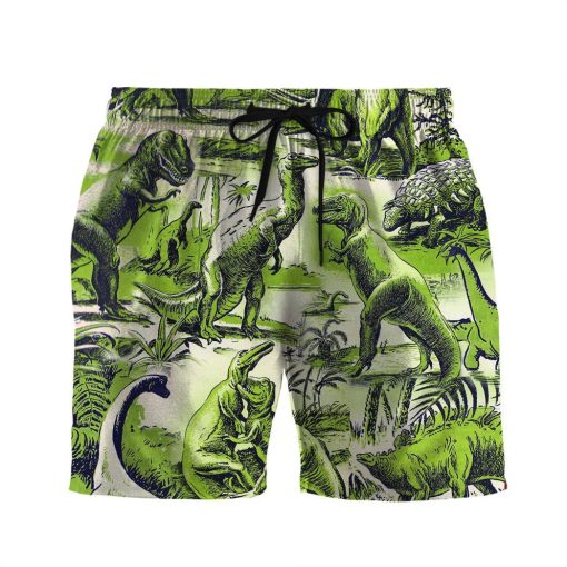 Gearhuman 3D Dinosaur Beach Shorts 1 Gearhuman 3D Dinosaur Beach Shorts ZZ0507212 Men Shorts Beach Shorts S