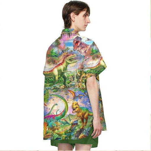 Gearhuman 3D Dinosaur Hawaii Shirt ZZ2406212 Short Sleeve Shirt