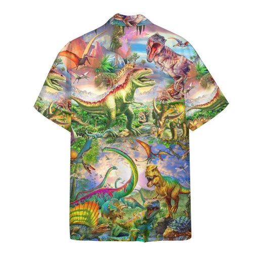Gearhuman 3D Dinosaur Hawaii Shirt ZZ2406212 Short Sleeve Shirt