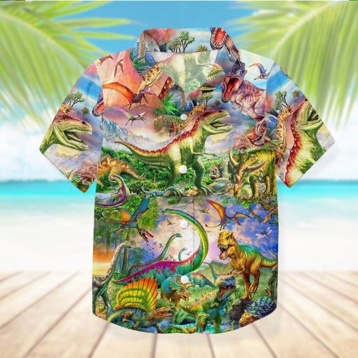 Gearhuman 3D Dinosaur Hawaii Shirt ZZ2406212 Short Sleeve Shirt