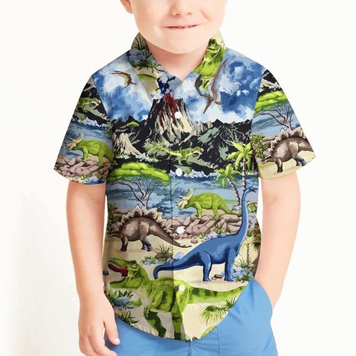 Gearhuman 3D Dinosaur Hawaii Shirt ZZ30062111 Short Sleeve Shirt
