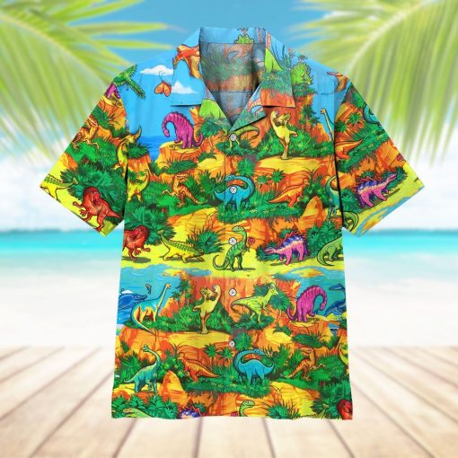 Gearhuman 3D Dinosaur Kid Hawaii Shirt 9 Gearhuman 3D Dinosaur Kid Hawaii Shirt ZZ0707219 Short Sleeve Shirt