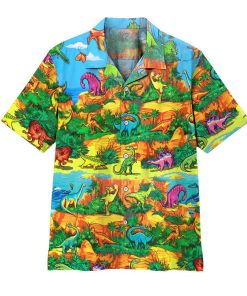 Gearhuman 3D Dinosaur Kid Hawaii Shirt ZZ0707219 Short Sleeve Shirt Short Sleeve Shirt S