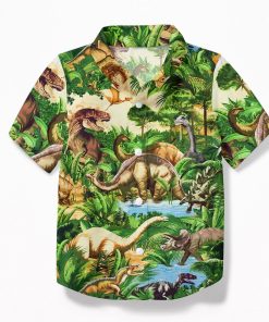 Gearhuman 3D Dinosaur Kid Hawaii Shirt ZZ1406211 Kid Hawaii Shirt Kid Hawaii Shirt XS 