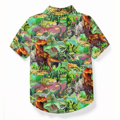 Gearhuman 3D Dinosaur Kid Hawaii Shirt ZZ30062155 Kid Hawaii Shirt