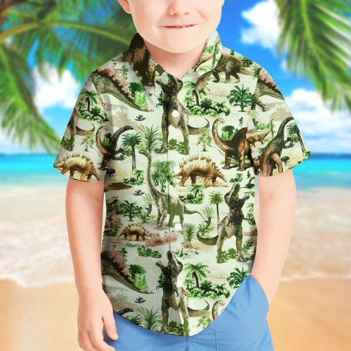 Gearhuman 3D Dinosaur Kid Hawaii Shirt ZZ3006217 Kid Hawaii Shirt