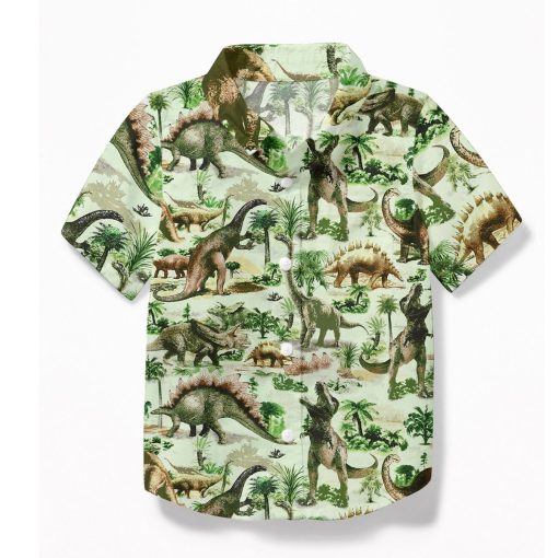 Gearhuman 3D Dinosaur Kid Hawaii Shirt ZZ3006217 Kid Hawaii Shirt Kid Hawaii Shirt XS