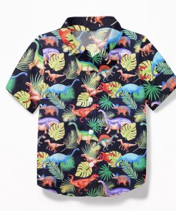 Gearhuman 3D Dinosaur Kid Hawaii Shirt ZZ3006218 Kid Hawaii Shirt Kid Hawaii Shirt XS 
