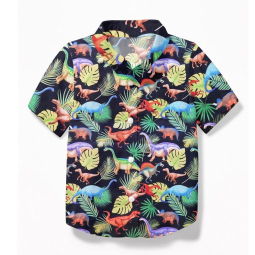 Gearhuman 3D Dinosaur Kid Hawaii Shirt ZZ3006218 Kid Hawaii Shirt Kid Hawaii Shirt XS