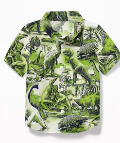 Gearhuman 3D Dinosaur Kid Hawaii Shirt ZZ3006219 Kid Hawaii Shirt Kid Hawaii Shirt XS 