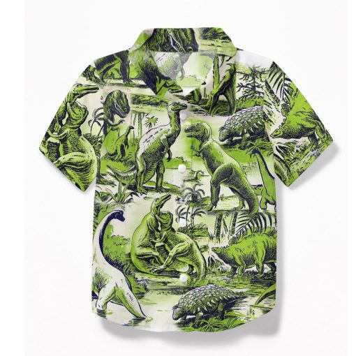 Gearhuman 3D Dinosaur Kid Hawaii Shirt ZZ3006219 Kid Hawaii Shirt Kid Hawaii Shirt XS